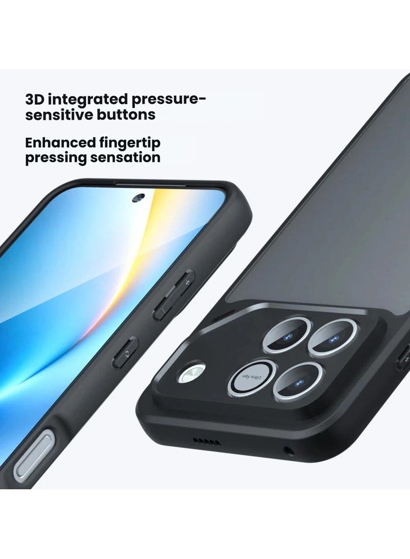 عام غطاء واقي متوافق مع غطاء حماية هاتف Honor WIN / WIN RT: يتميز بإطار سيليكون مرن رقيق وخفيف الوزن + لوح خلفي من الأكريليك الشفاف. - Image 3